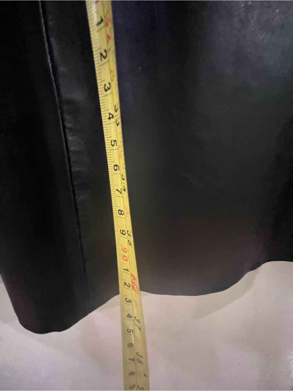 Black Leather Short-Sleeve Dress Jacket - Picture 12 of 13